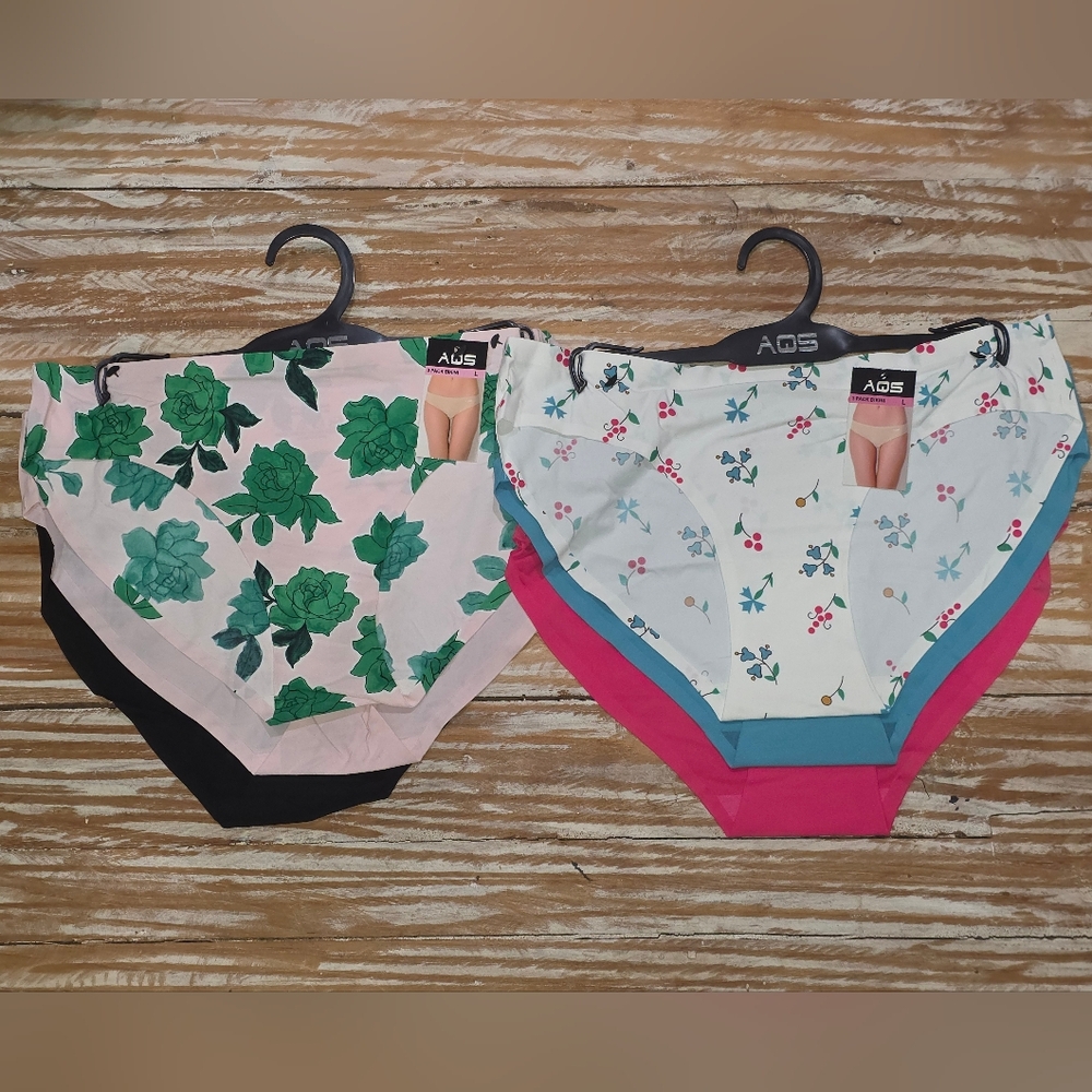 New‎ 6 AQS Seamless Womens Panties Underwear L